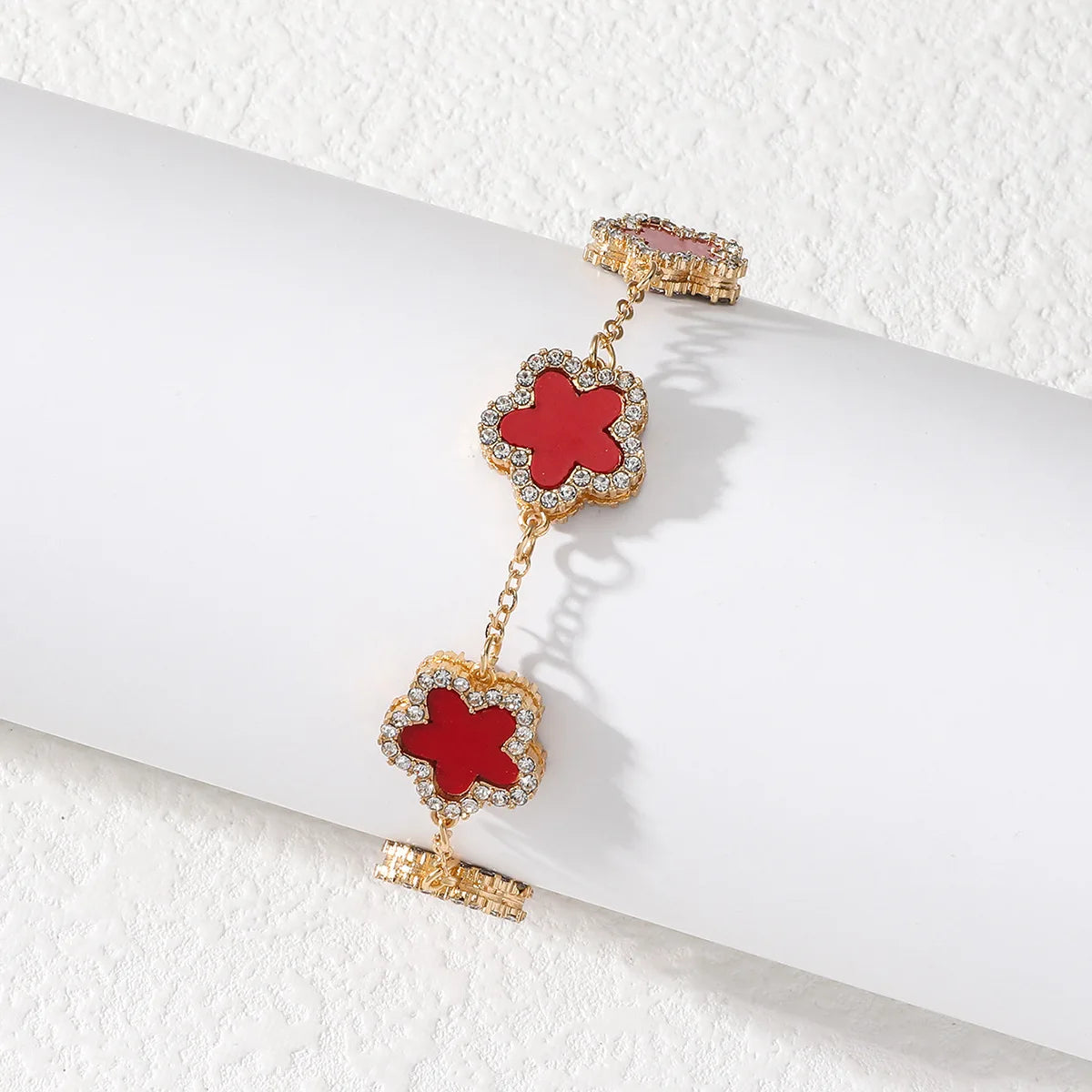 Charm 925 Sterling Silver Adjustable Flower Bracelets