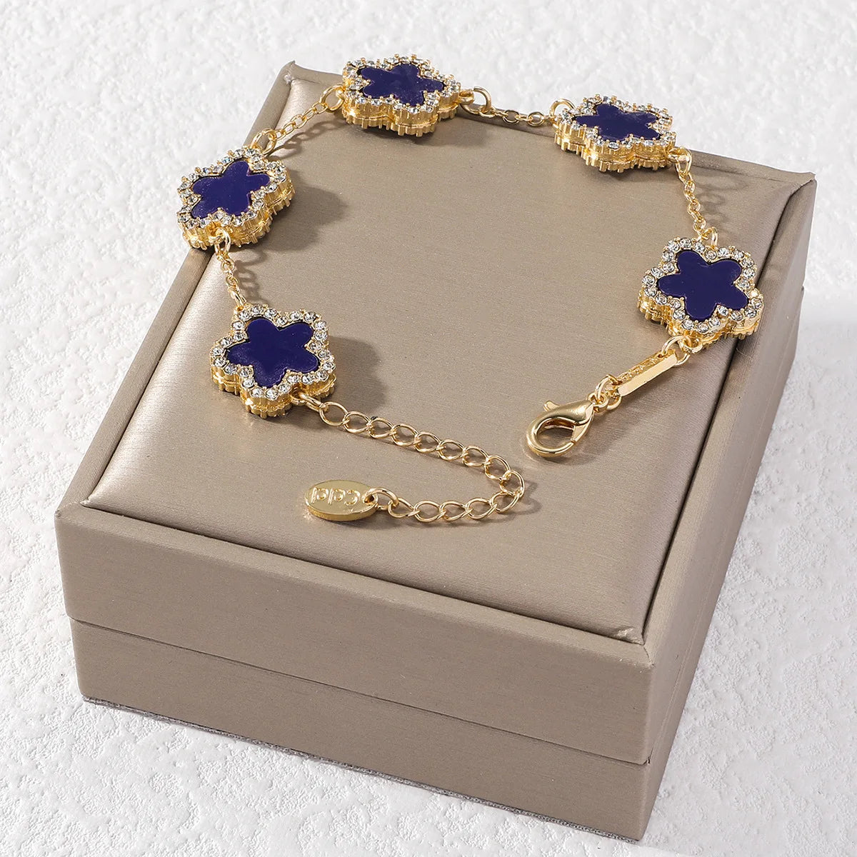 Charm 925 Sterling Silver Adjustable Flower Bracelets